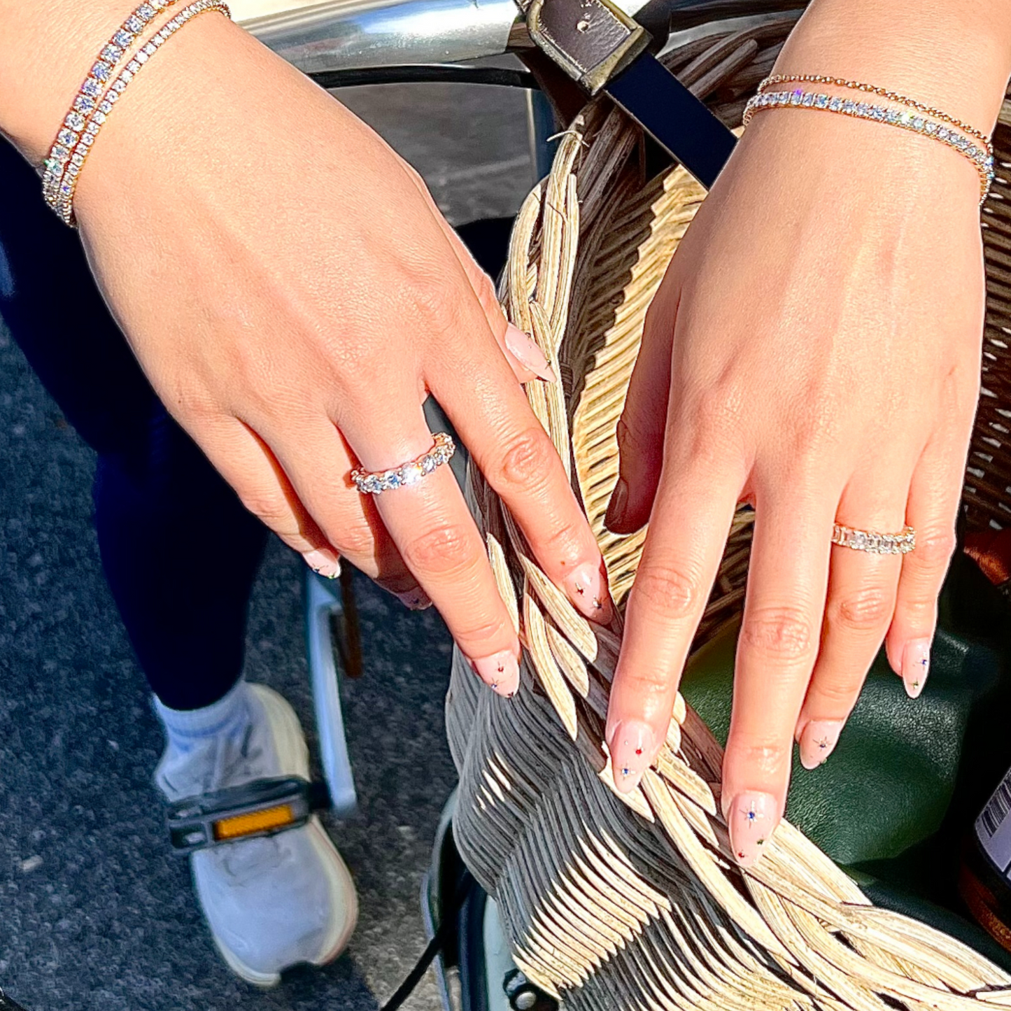 Round Cut Eternity Ring | 4.00mm | 14K Solid Gold with E-F VS+ Lab-Grown Diamonds