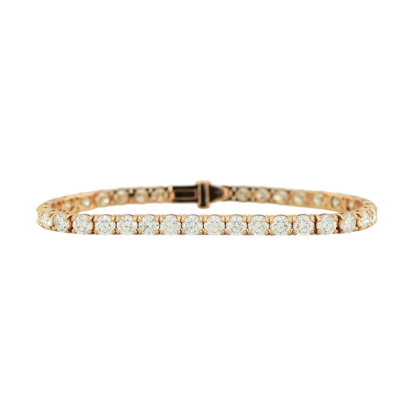 10.5-13ct. Lab-Grown Diamond Tennis Bracelet | 4.35mm | 14K Solid Gold with E-F VS+ Diamonds