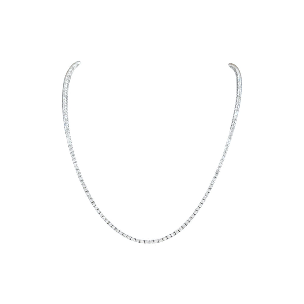 5-8ct. Lab-Grown Diamond Tennis Necklace | 2.00mm | 14K Solid Gold with E-F VS+ Diamonds