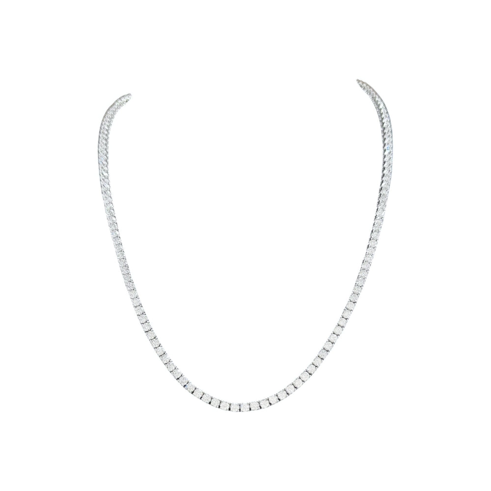 11-18ct. Lab-Grown Diamond Tennis Necklace | 2.85mm | 14K Solid Gold with E-F VS+ Diamonds