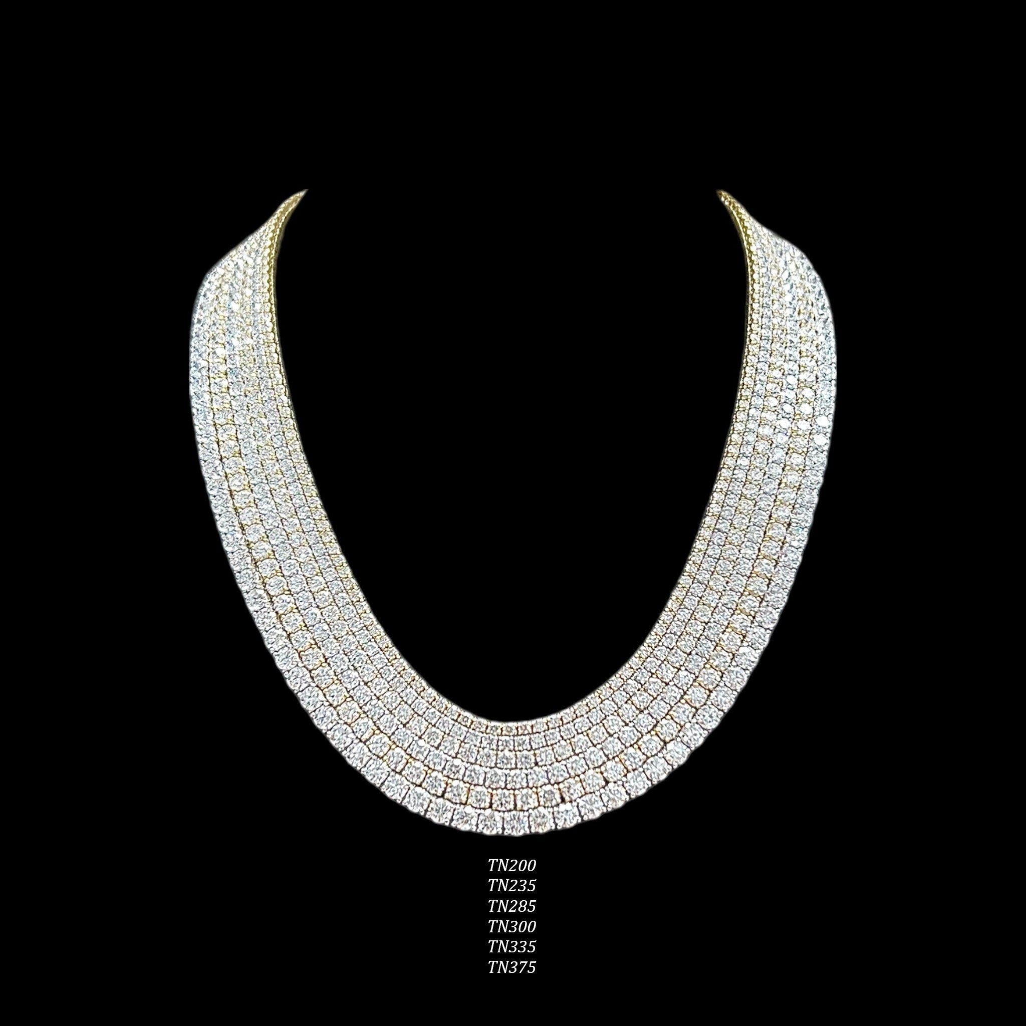 12-20ct. Lab-Grown Diamond Tennis Necklace | 3.00mm | 14K Solid