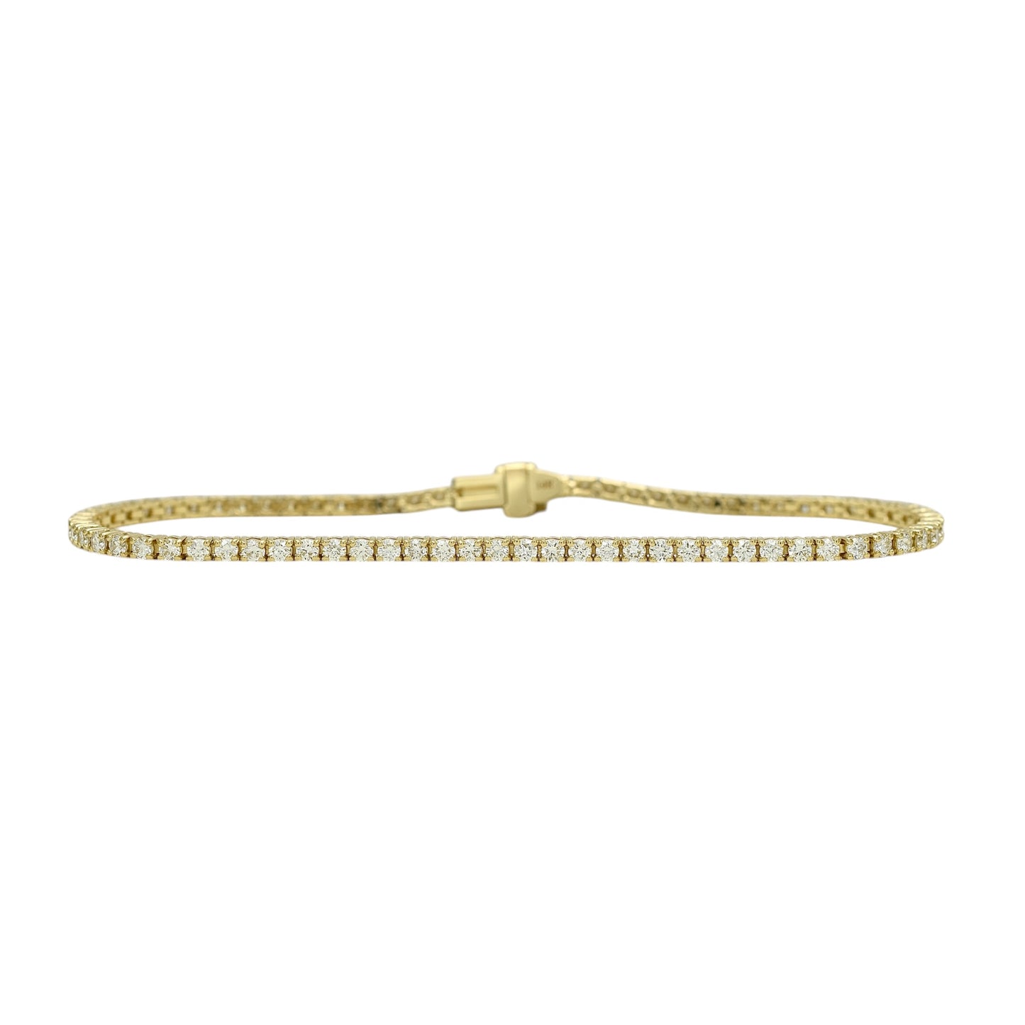 Lab-Grown Diamond Tennis Bracelet 14K Solid