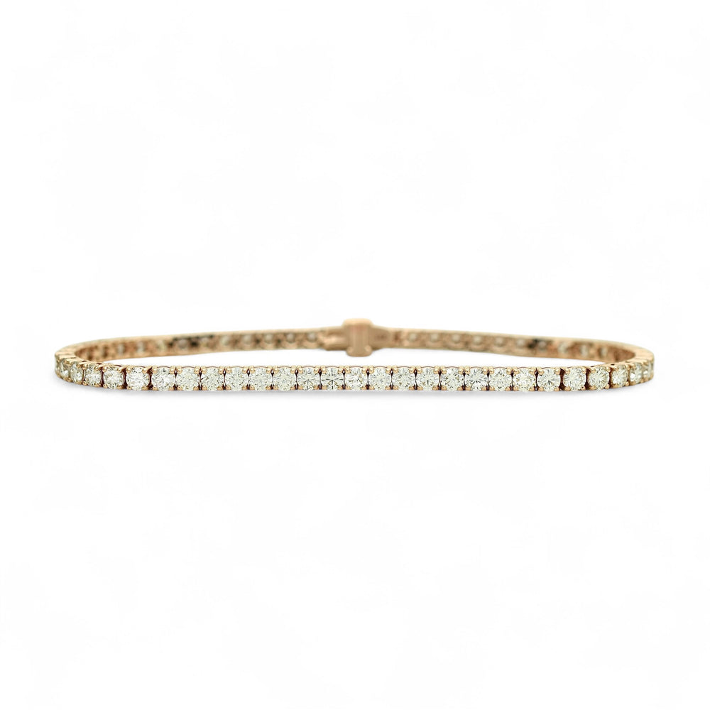 4-4.70ct. Lab-Grown DiamondTennis Bracelet | 2.65mm | 14K Solid Gold with E-F VS+ Diamonds