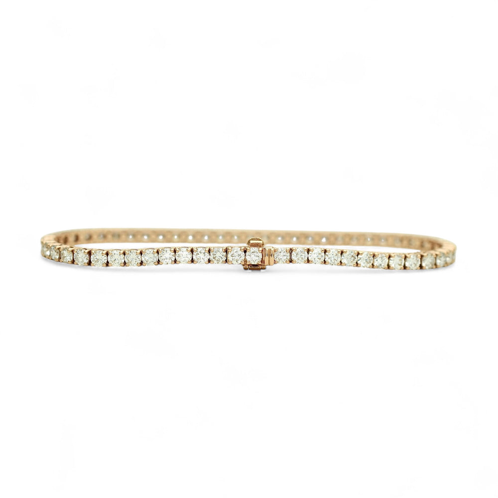4-4.70ct. Lab-Grown DiamondTennis Bracelet | 2.65mm | 14K Solid Gold with E-F VS+ Diamonds