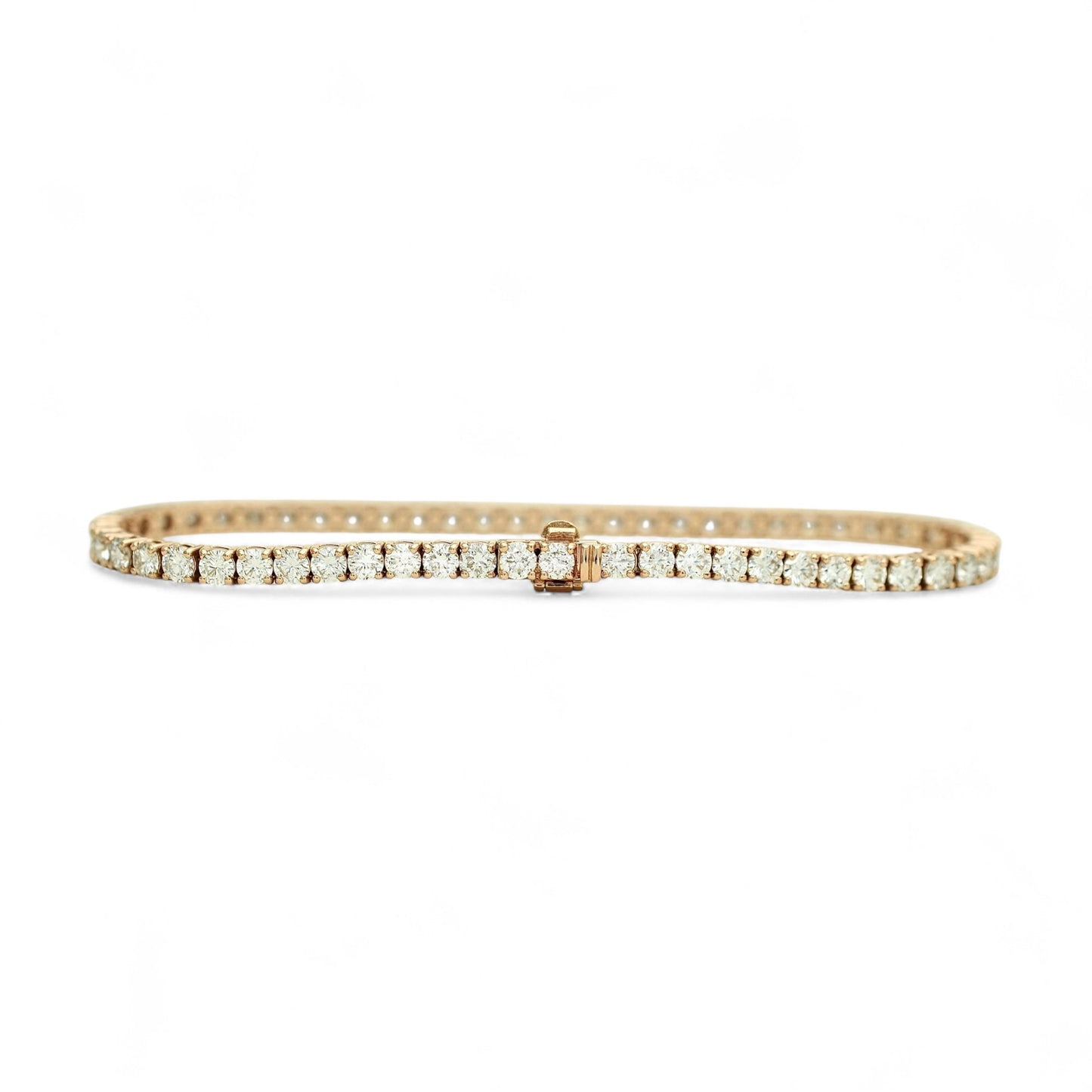 4-4.70ct. Lab-Grown DiamondTennis Bracelet | 2.65mm | 14K Solid Gold with E-F VS+ Diamonds