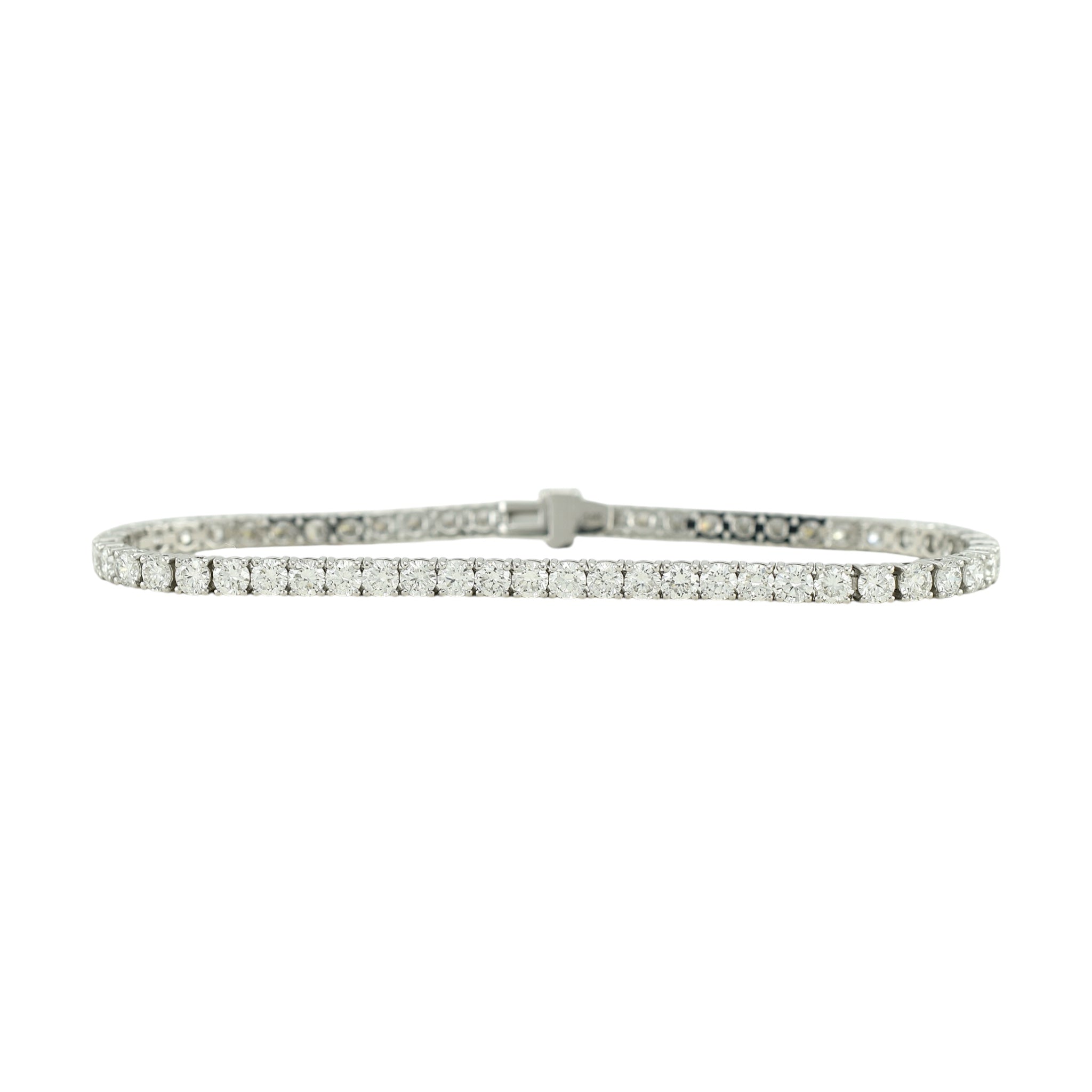 5.3-6.5ct. Lab-Grown Diamond Tennis Bracelet | 3.00mm | 14K Solid Gold ...
