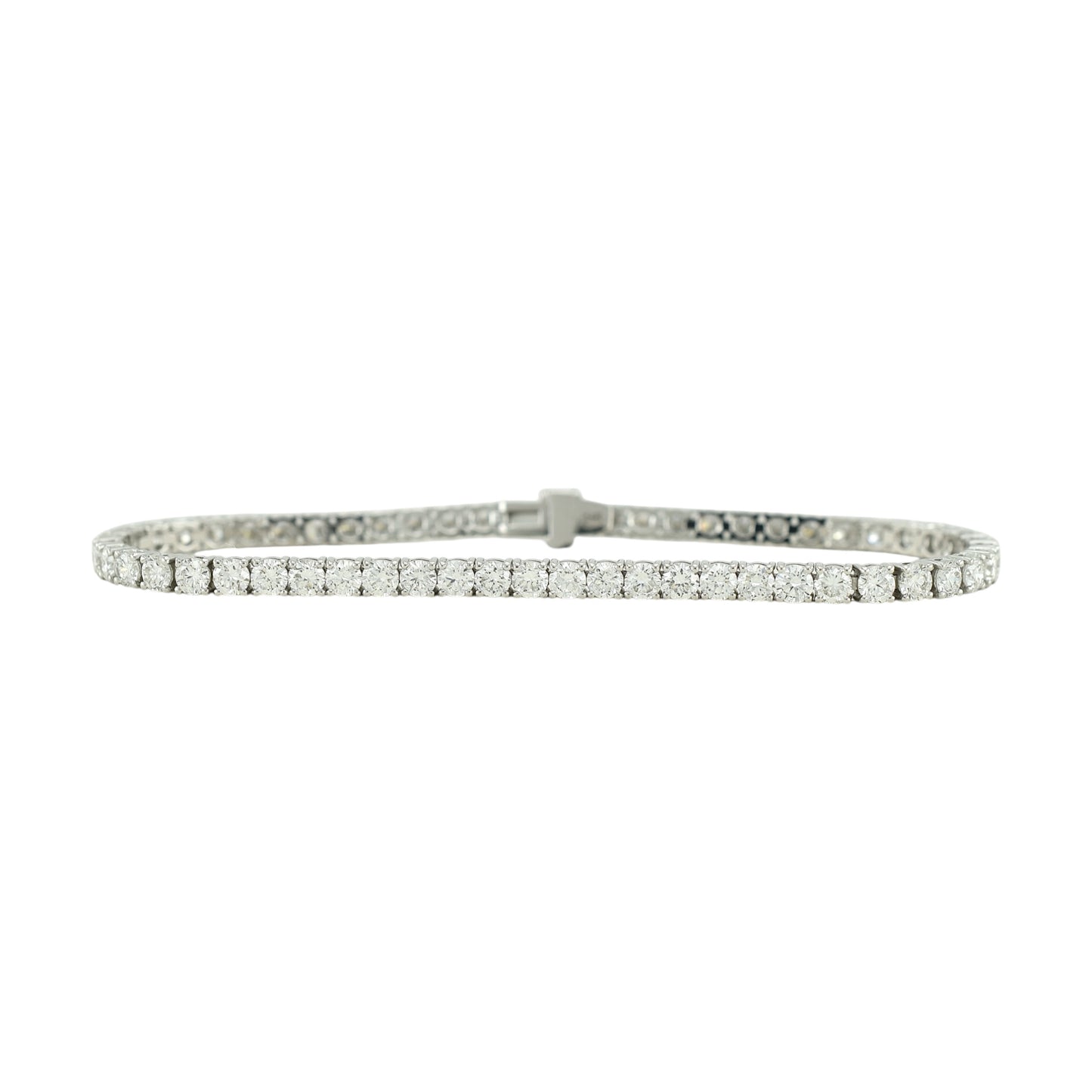 5.3-6.5ct. Lab-Grown Diamond Tennis Bracelet | 3.00mm | 14K Solid Gold with E-F VS+ Diamonds