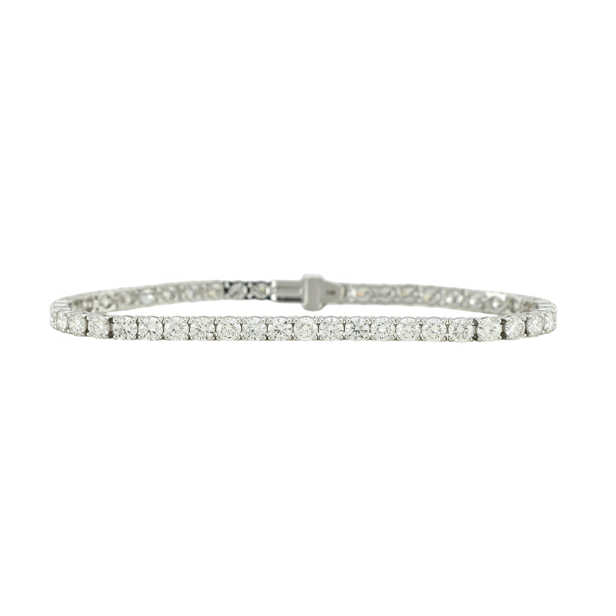 7-9ct. Lab-Grown Diamond Tennis Bracelet | 3.50mm | 14K Solid Gold with ...