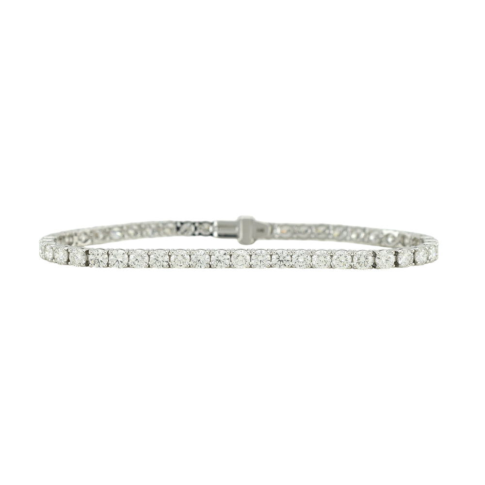 7-9ct. Lab-Grown Diamond Tennis Bracelet | 3.50mm | 14K Solid Gold with E-F VS+ Diamonds