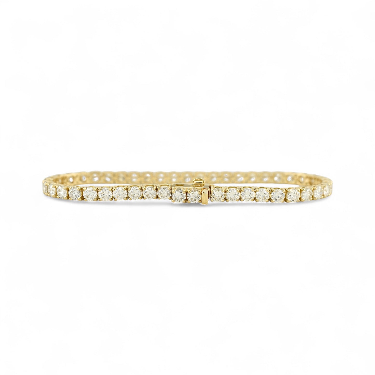 7-9ct. Lab-Grown Diamond Tennis Bracelet | 3.50mm | 14K Solid Gold with E-F VS+ Diamonds