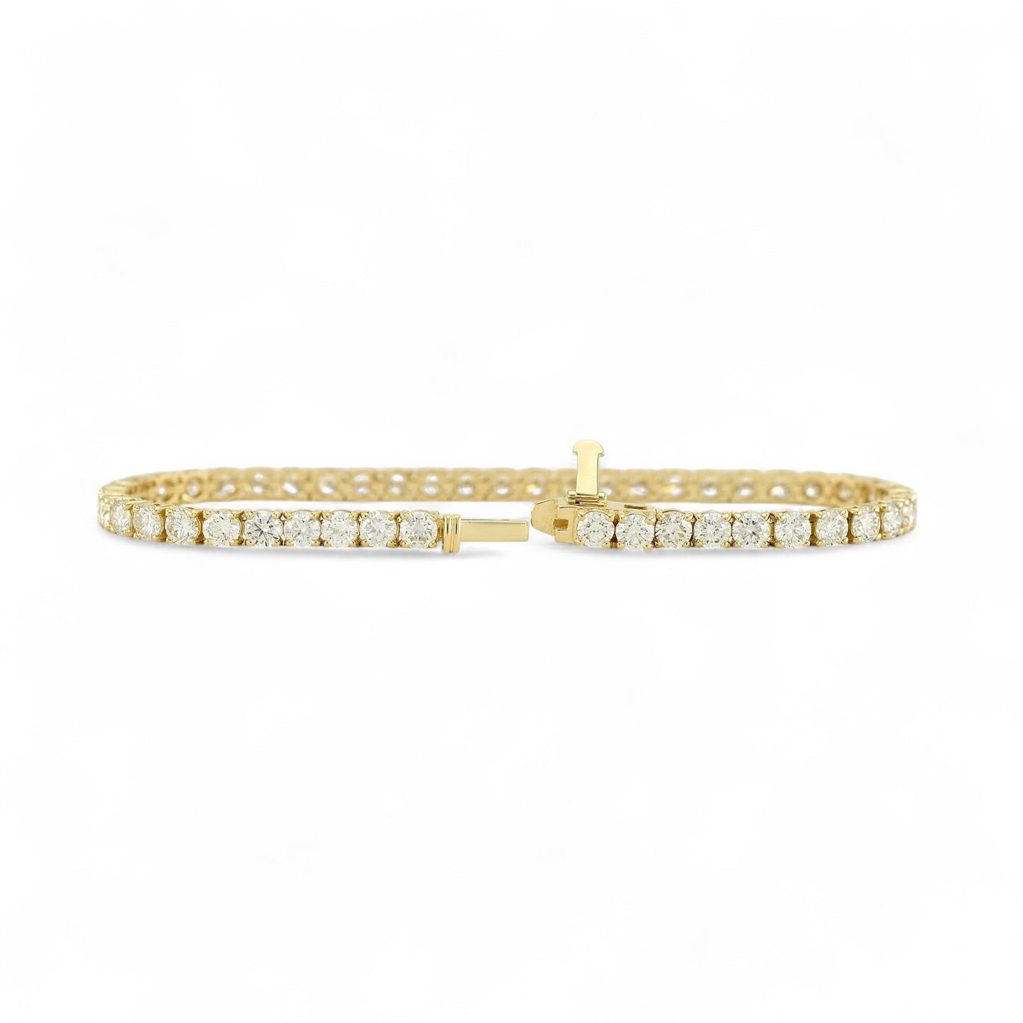 7-9ct. Lab-Grown Diamond Tennis Bracelet | 3.50mm | 14K Solid Gold with E-F VS+ Diamonds