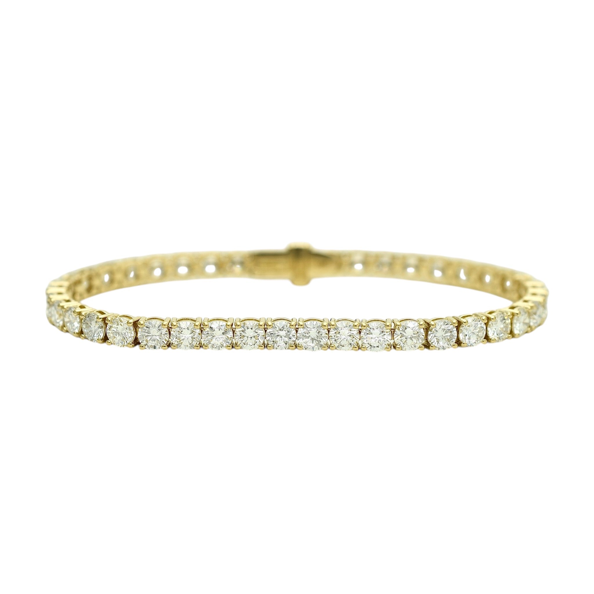 9-11ct. Lab-Grown Diamond Tennis Bracelet | 4.00mm | 14K Solid Gold with E-F VS+ Diamonds