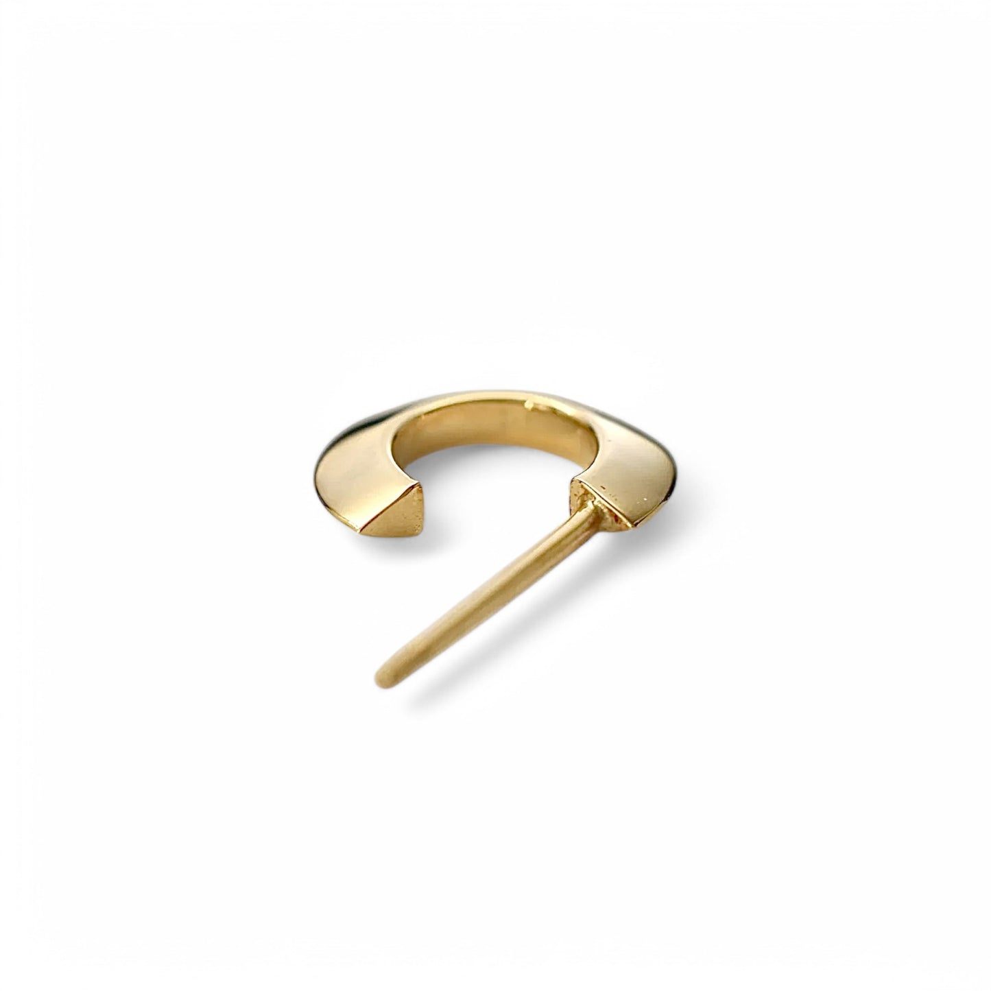 14K Mini Knife Edge Hoop(s)