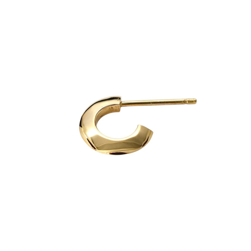 14K Mini Knife Edge Hoop(s)